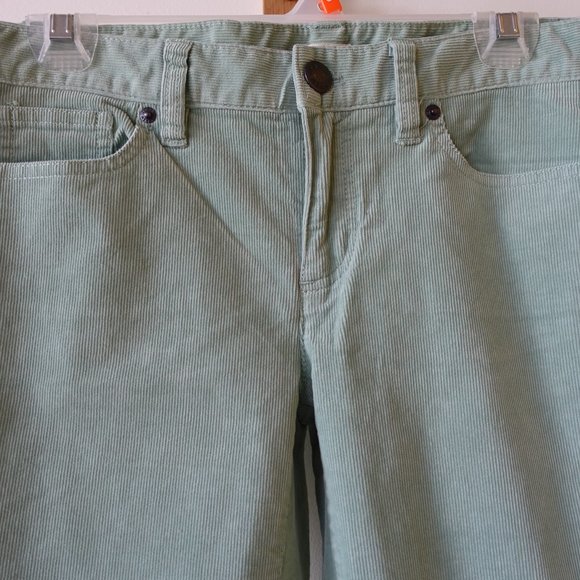 J.Crew Factory stretch toothpick cords corduroy pants 27 spearmint blue - Picture 10 of 13